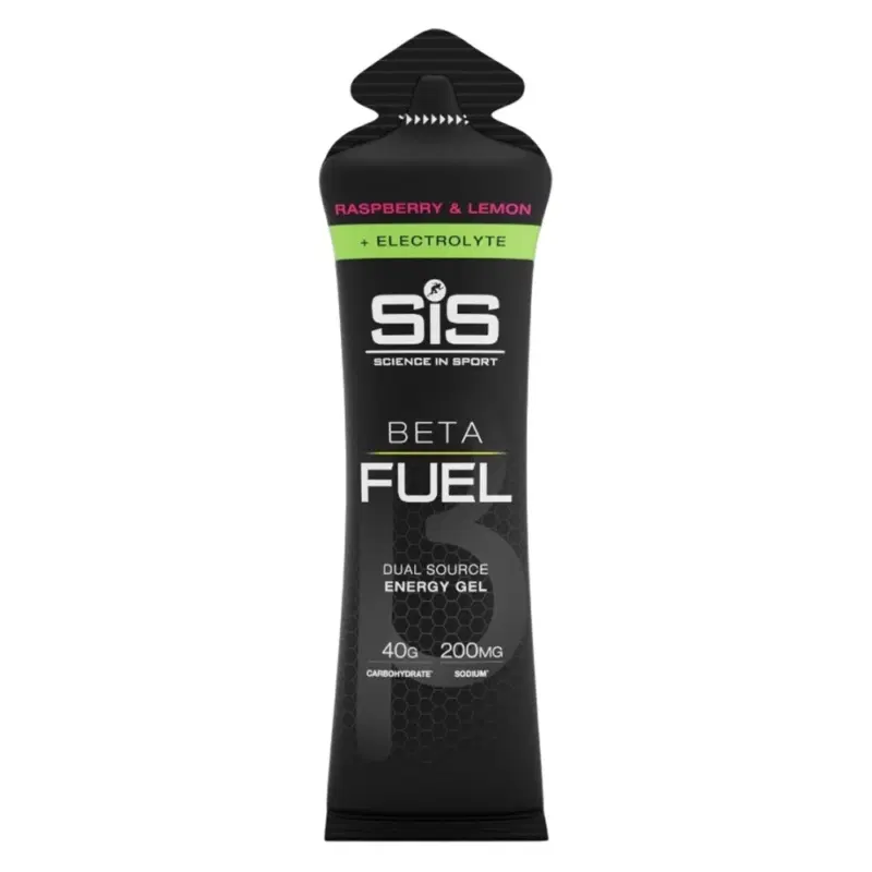 SiS BETA FUEL + ELECTROLYTE Гель высокоуглеводный энергетический с электролитами 60 мл Малина и Лимон