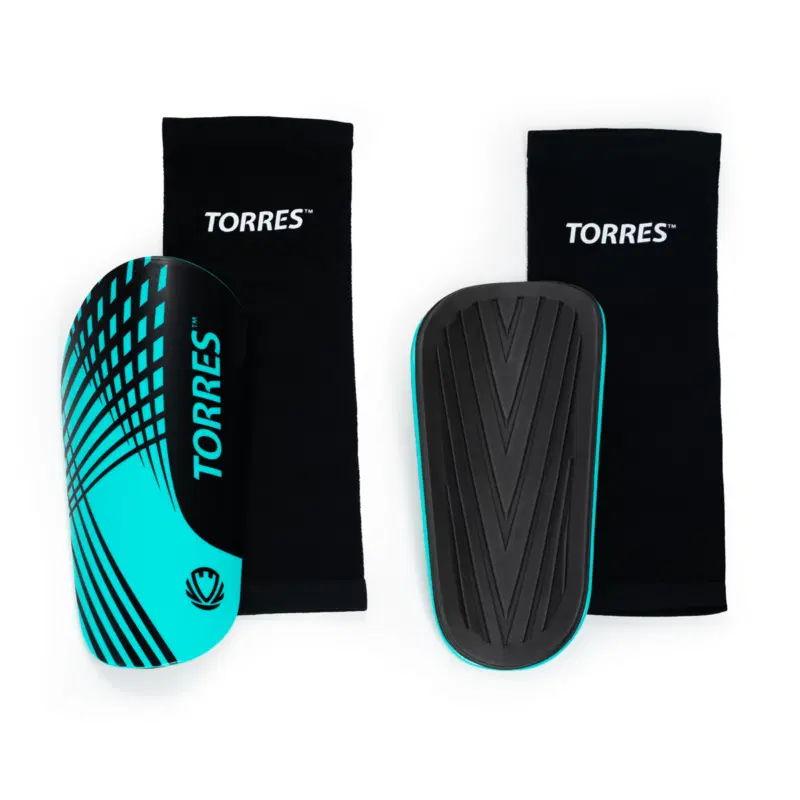 Torres PRO (FS2308) Щитки футбольные с чулком Черный/Синий
