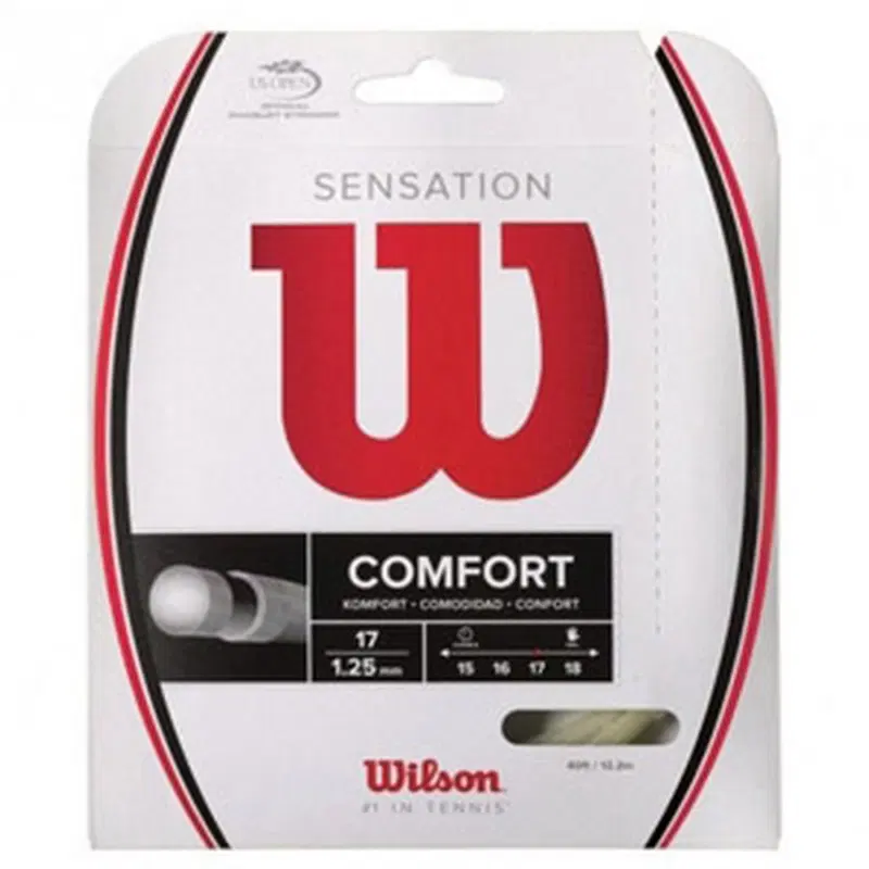 Wilson SENSATION 17 Теннисная струна 12м Белый