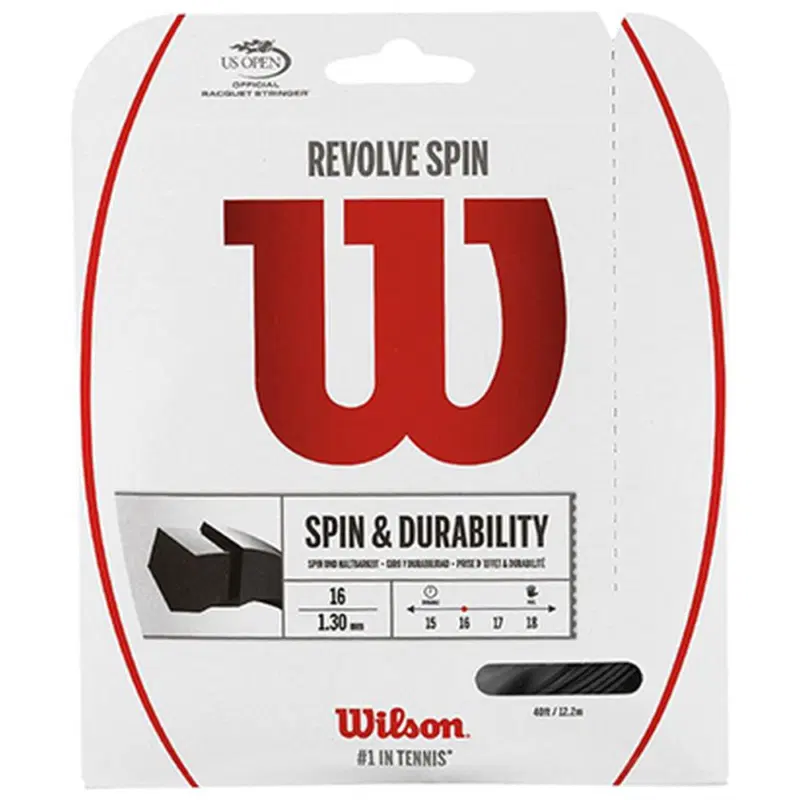 Wilson REVOLVE SPIN 16 BLACK Теннисная струна 12м