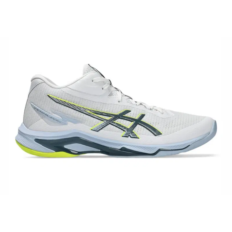 Asics NETBURNER BALLISTIC FF MT 4 Кроссовки волейбольные Белый/Темно-синий/Желтый