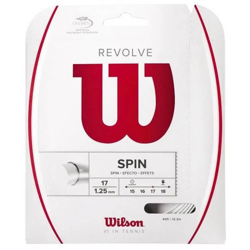 Wilson REVOLVE SPIN 17 WHITE Теннисная струна 12м