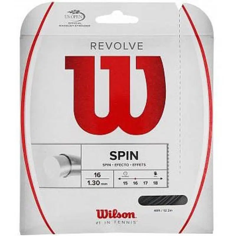 Wilson REVOLVE 16 BLACK Теннисная струна 12м