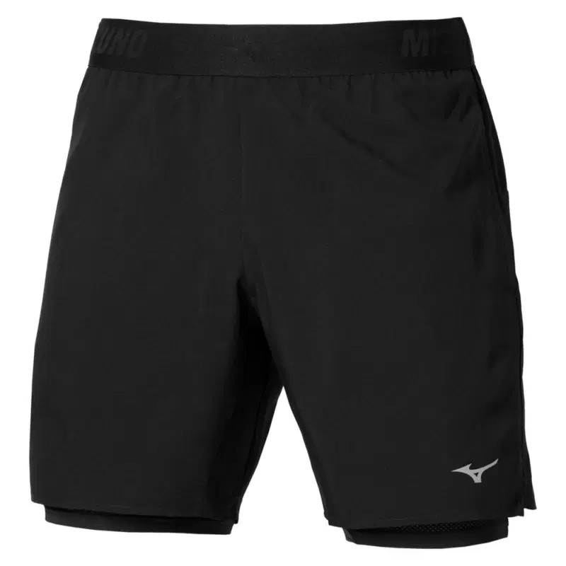 Mizuno CORE 5.5IN 2IN1 SHORT Шорты беговые Черный