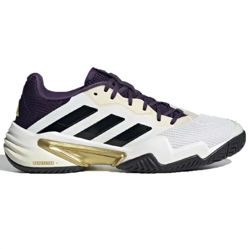 Adidas BARRICADE 13 Кроссовки теннисные Белый/Черный/Фиолетовый