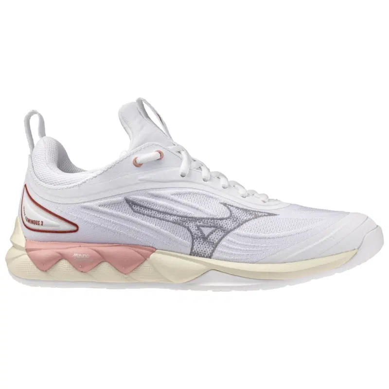 Mizuno WAVE LUMINOUS 3 (W) Кроссовки волейбольные женские Белый/Красный