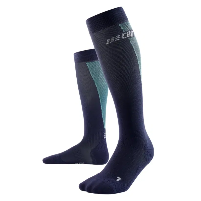 CEP ULTRALIGHT TALL COMPRESSION SOCKS Компрессионные гольфы ультратонкие Голубой/Темно-синий