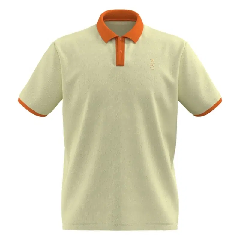 7/6 ANDY POLO "CREAM/ORANGE" Поло теннисное Бежевый/Оранжевый