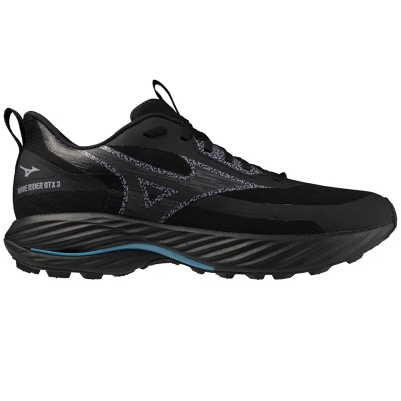 Mizuno WAVE RIDER GTX 3 Кроссовки беговые Черный/Голубой