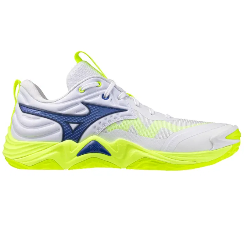 Mizuno WAVE MOMENTUM ELITE Кроссовки волейбольные Белый/Темно-синий/Желтый