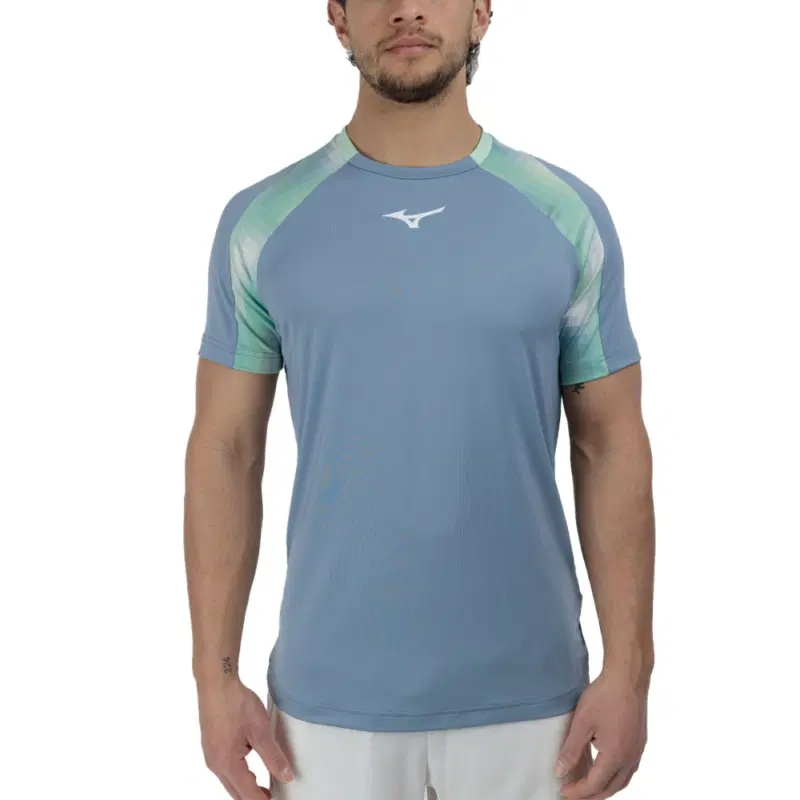Mizuno FRONTIER SHADOW T-SHIRT Футболка теннисная Голубой
