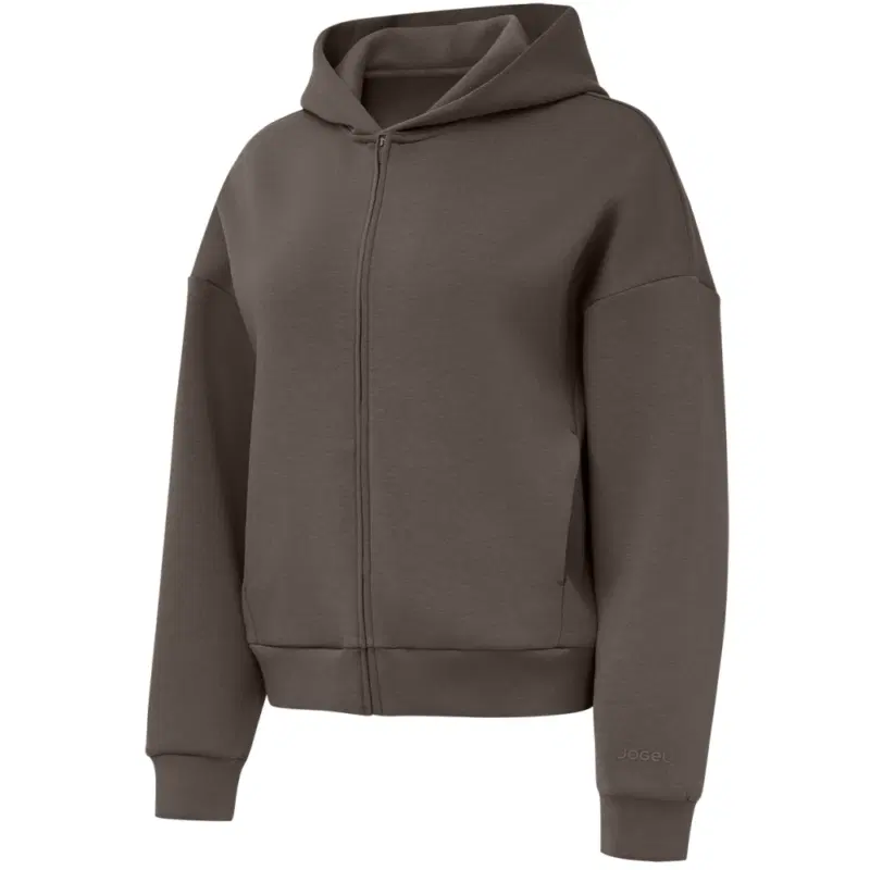 Jogel 360 SOFT ZIP HOODIE RELAXED FIT (W) Худи на молнии женское Коричневый