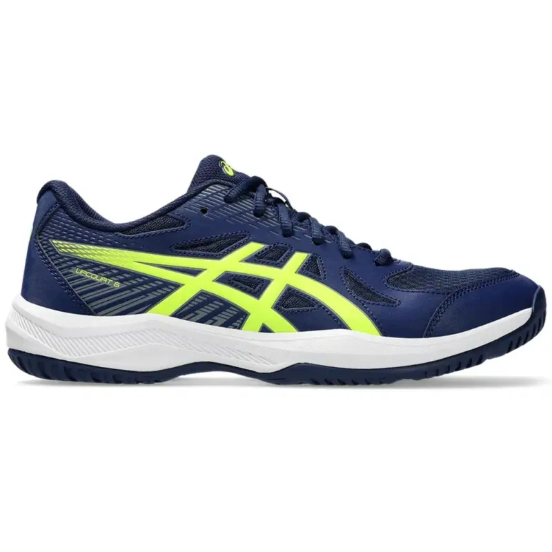 Asics UPCOURT 6 Кроссовки волейбольные Темно-синий/Желтый