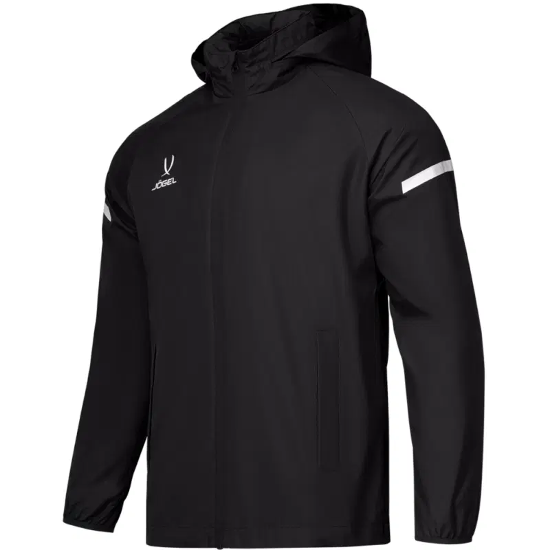Jogel CAMP 2 RAIN JACKET Куртка ветрозащитная детская Черный/Белый