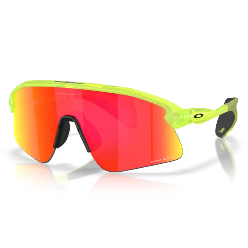 Oakley STUNT DEVIL MATTE URANIUM FRAME PRIZMA LENS Очки солнцезащитные Салатовый/Красные  линзы