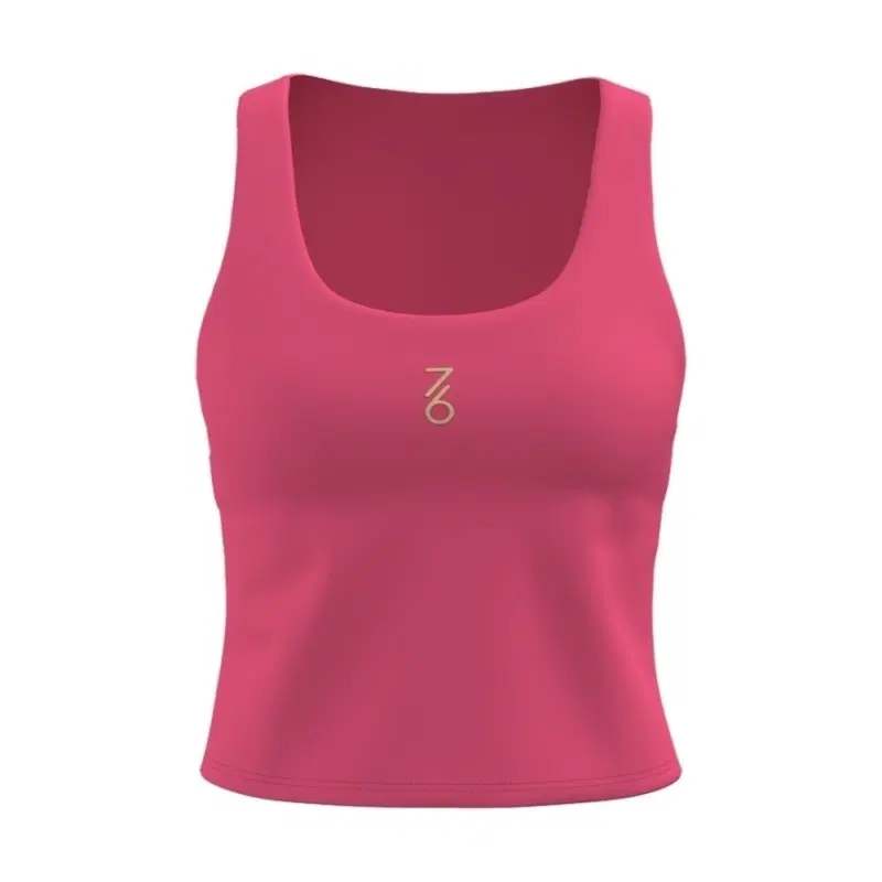 7/6 NATA SLEEVELESS T-SHIRT "BRIGHT PINK" Майка теннисная женская Розовый