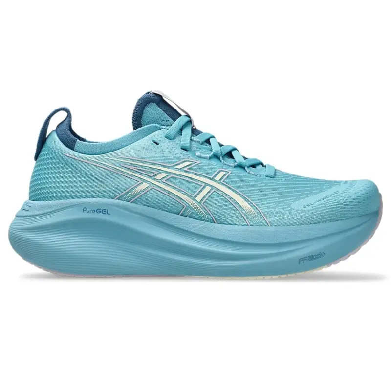 Asics GEL-NIMBUS 27 (W) Кроссовки беговые женские Голубой/Желтый