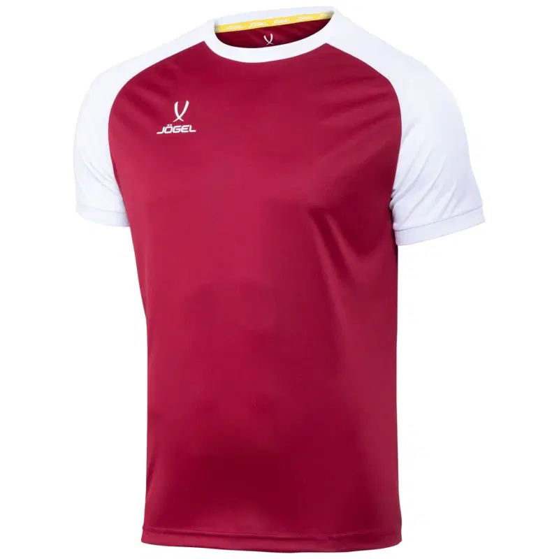 Jögel CAMP REGLAN JERSEY Футболка игровая футбольная детская Гранатовый/Белый
