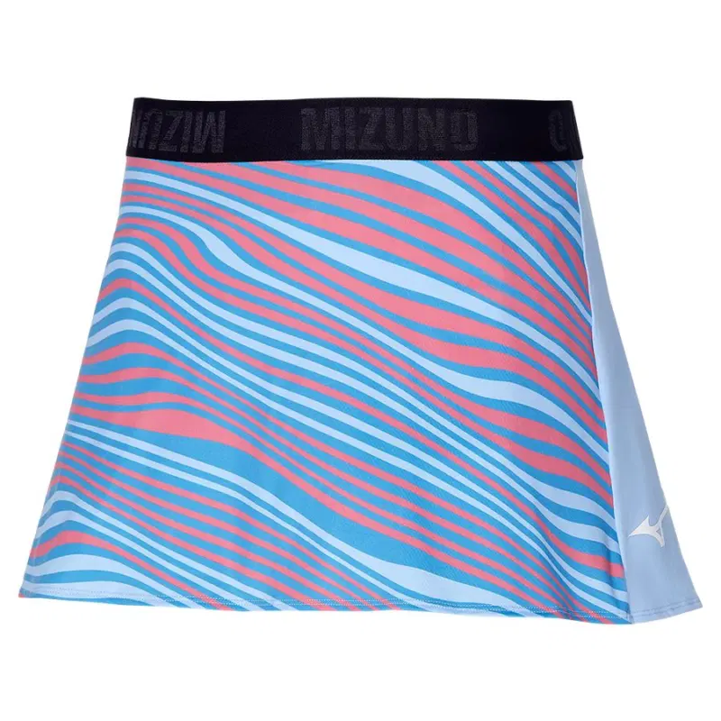 Mizuno FLYING SKIRT (W) Юбка теннисная женская Голубой/Синий/Оранжевый