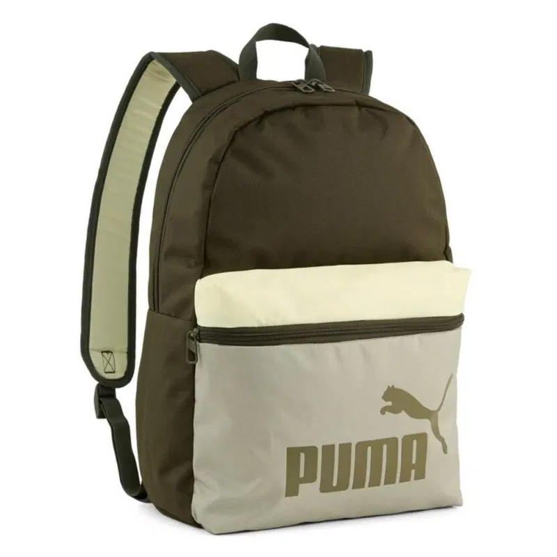Puma PHASE BACKPACK Рюкзак спортивный Темно-зеленый/Бежевый