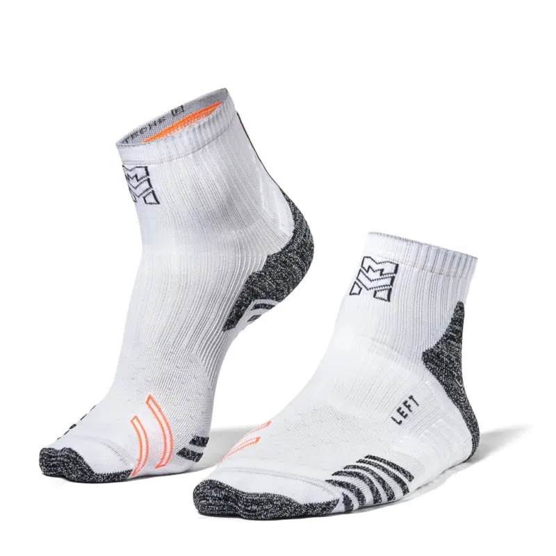 Moretan RUN SLAY Носки беговые Белый/Серый