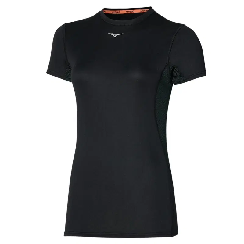 Mizuno MID WEIGHT-LIGHT T-SHIRT (W) Футболка утепленная женская Черный