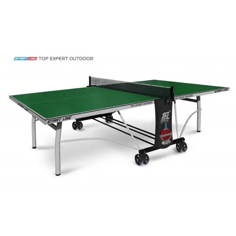Start Line TOP EXPERT 6 6047-3 Теннисный стол всепогодный с сеткой Зеленый