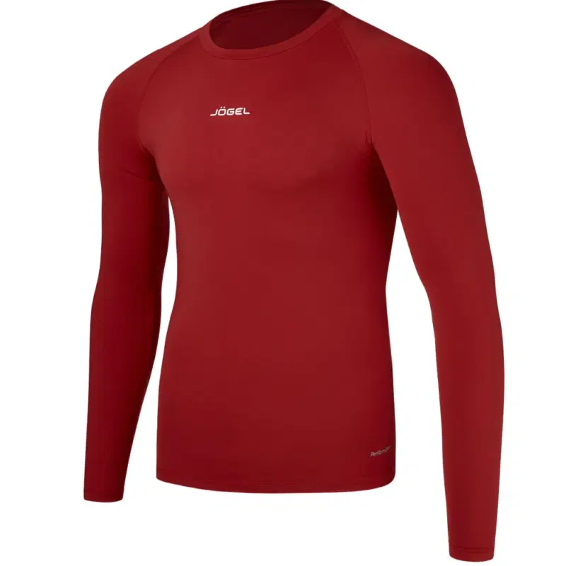 Jögel CAMP PERFORMDRY BASELAYER LS TEE Футболка компрессионная с длинным рукавом Гранатовый
