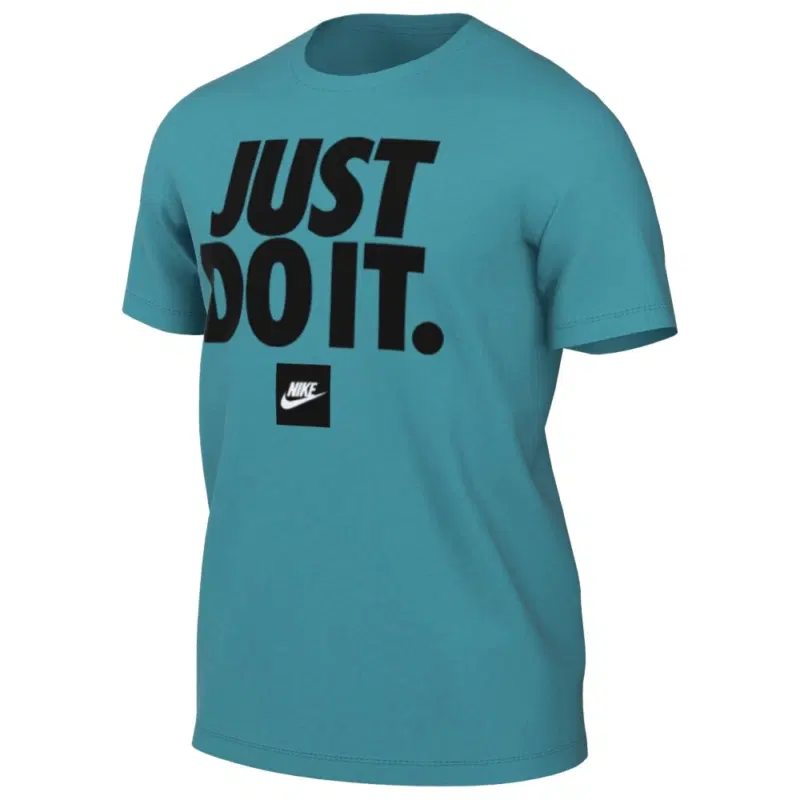 Nike SPORTSWEAR VERBIAGE T-SHIRT JDI DUSTY CACTUS Футболка спортивная Голубой