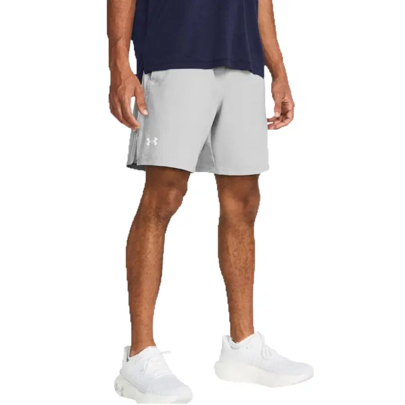 Under Armour LAUNCH UNLINED 7IN Шорты беговые Серый/Белый