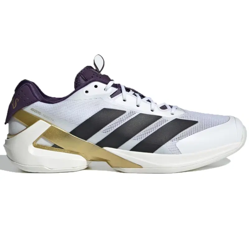 Adidas ADIZERO UBERSONIC 5 Кроссовки теннисные Белый/Черный/Золотой