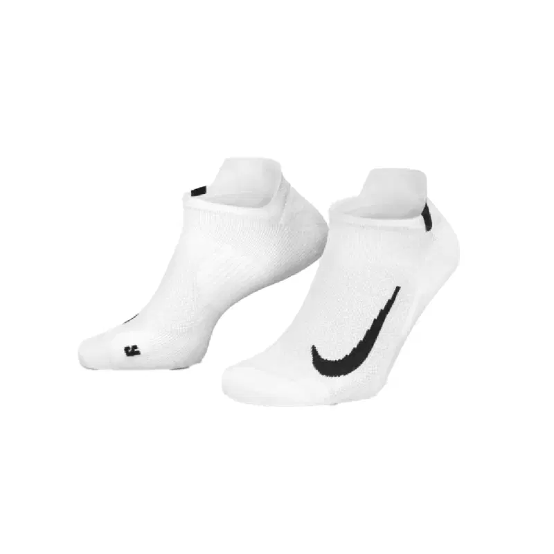Nike MULTIPLIER RUNNING NO-SHOW SOCKS Носки беговые низкие (2 пары) Белый/Черный