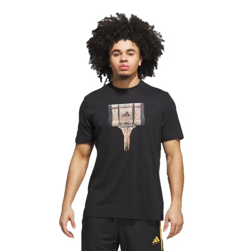 Adidas BASKETBALL GALLERY GRAPHIC TEE Футболка баскетбольная Черный