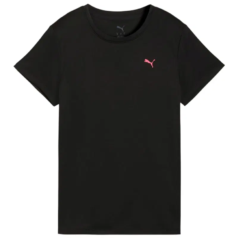 Puma RUN CLUB GRAPHIC TEE (W) Футболка беговая женская Черный/Розовый