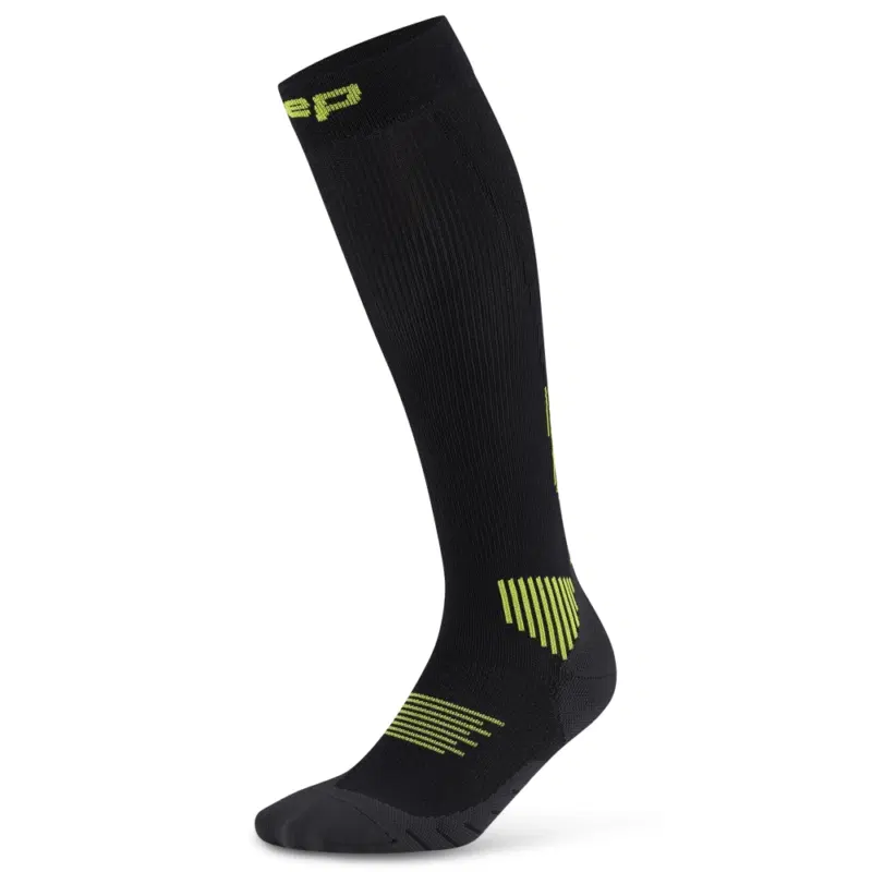 CEP CORE RUN TALL COMPRESSION SOCKS 5.0 Компрессионные гольфы Черный/Салатовый