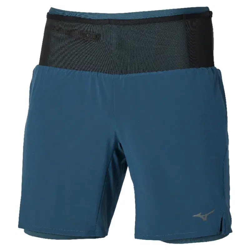 Mizuno MULTI POCKET 2IN1 7.5 SHORT Шорты беговые Синий/Черный