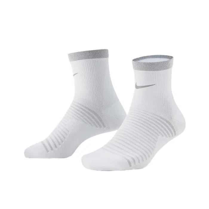 Nike SPARK LIGHTWEIGHT RUNNING ANKLE SOCKS Носки беговые Белый/Серый