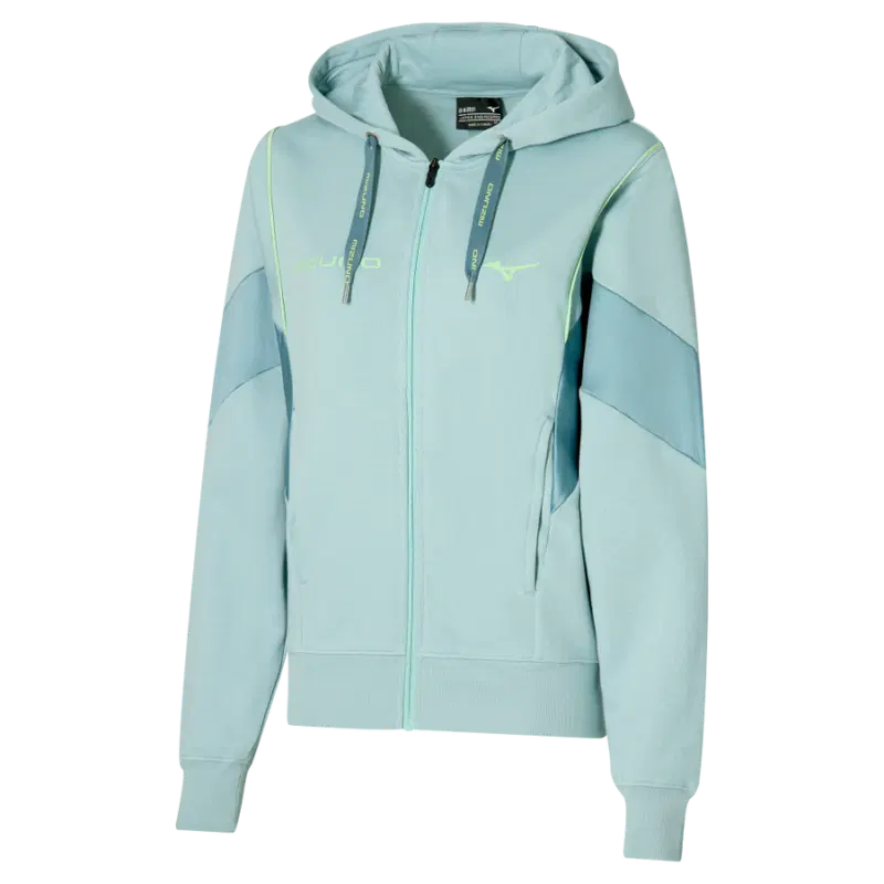Mizuno ATHLETICS RB SWEAT JACKET (W) Куртка спортивная женская Голубой