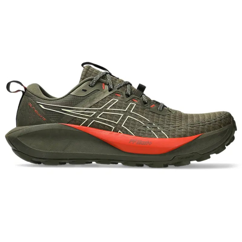 Asics GEL-TRABUCO 13 Кроссовки беговые Зеленый/Оранжевый