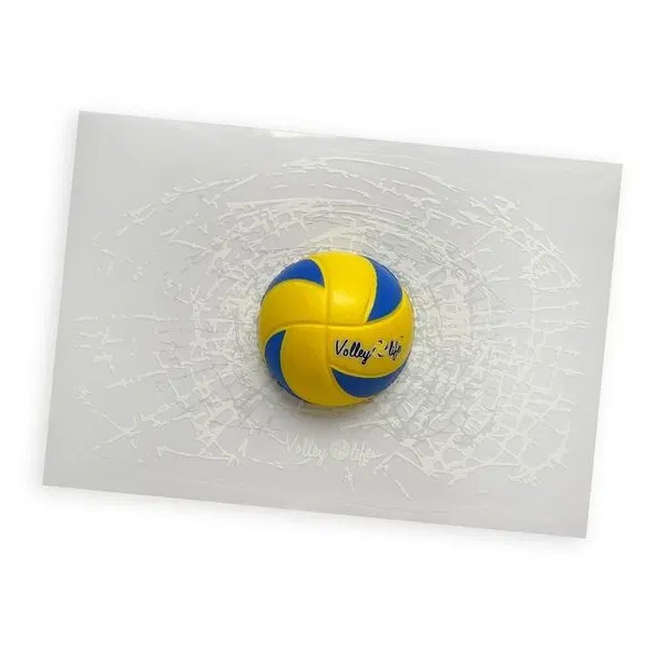 Volleylife Объемная наклейка на автомобиль "Волейбольный мяч (желтая)"