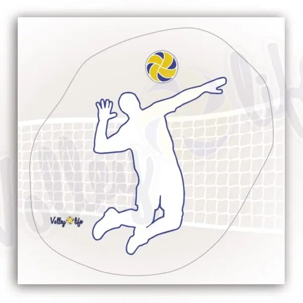 Volleylife Наклейка на автомобиль "Волейбол нападающий"