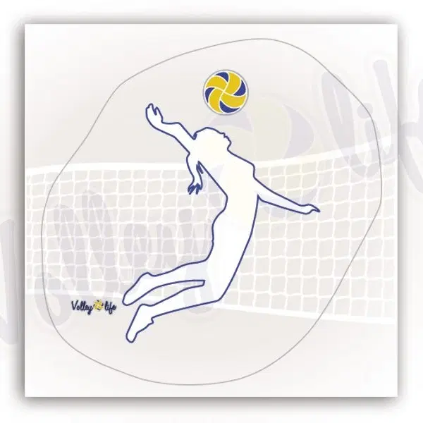 Volleylife Наклейка на автомобиль "Волейбол нападающая"