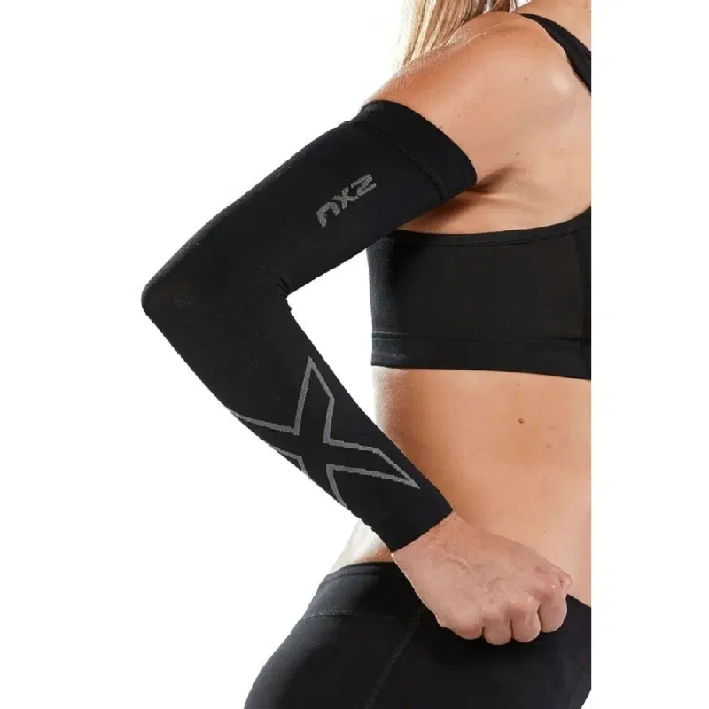2XU FLEX COMPRESSION ARM SLEEVES Компрессионные рукава Черный/Серый