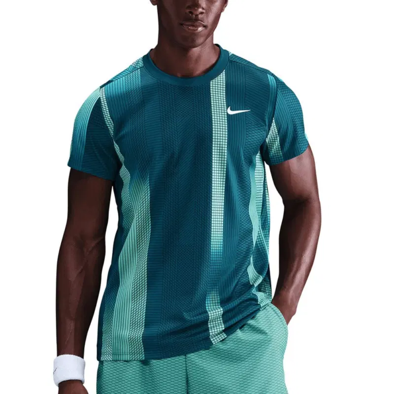 Nike COURT VICTORY DRI-FIT Футболка теннисная Голубой/Темно-синий