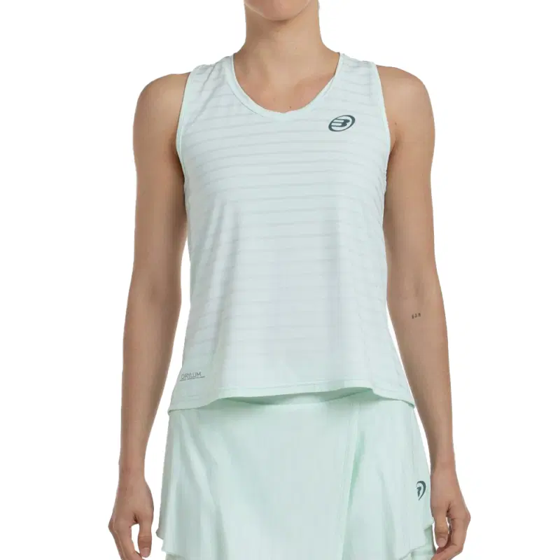 Bullpadel ADIES VERDE AGUA TEJIDO BICOLOR (W) Майка для падела женская Голубой