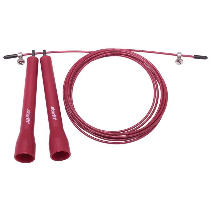 Starfit RP-202 Скакалка с подшипниками и пластиковыми ручками 3м Красный