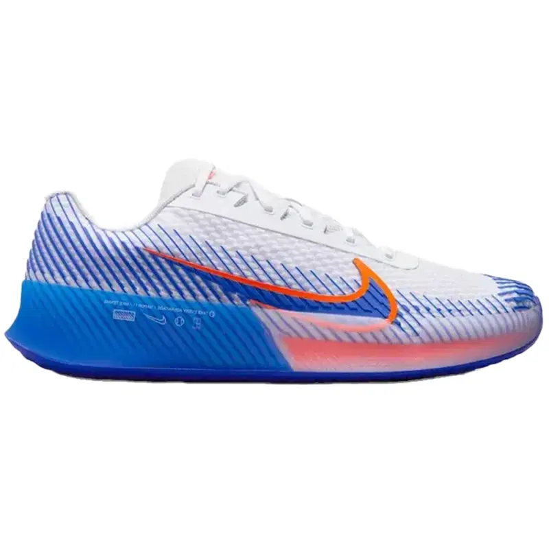 Nike ZOOM VAPOR 11 Кроссовки теннисные Белый/Синий/Оранжевый
