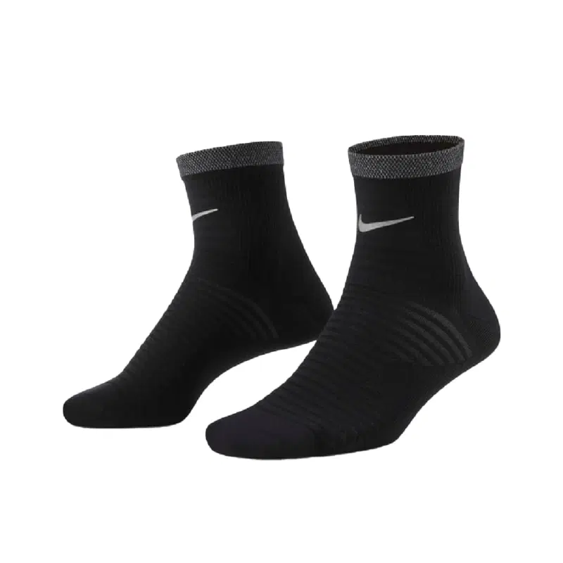 Nike SPARK LIGHTWEIGHT RUNNING ANKLE SOCKS Носки беговые Черный/Серый