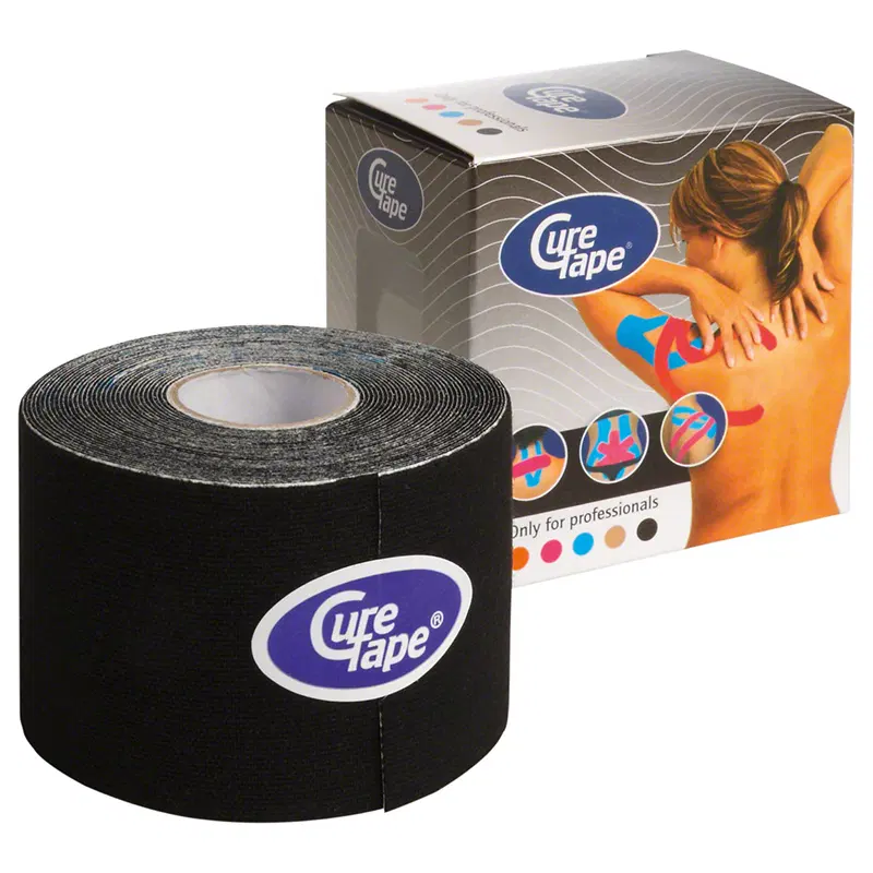 CureTape BLACK 5см×5м Кинезиотейп Черный