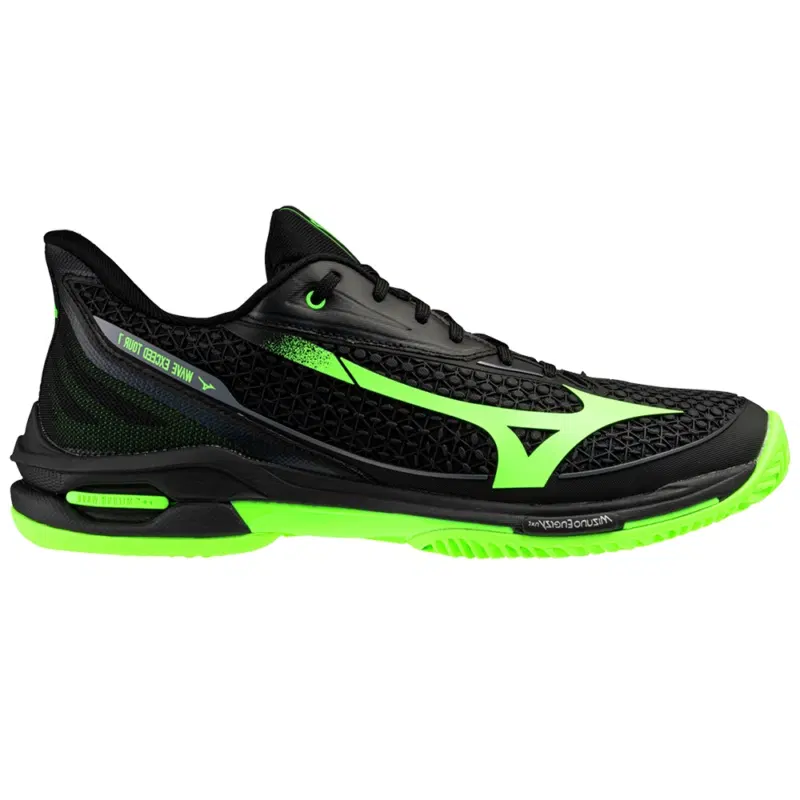 Mizuno WAVE EXCEED TOUR 7 PADEL Кроссовки для падела Черный/Зеленый